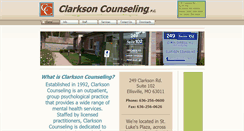 Desktop Screenshot of clarksoncounseling.com