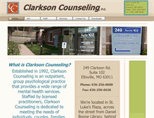 Tablet Screenshot of clarksoncounseling.com